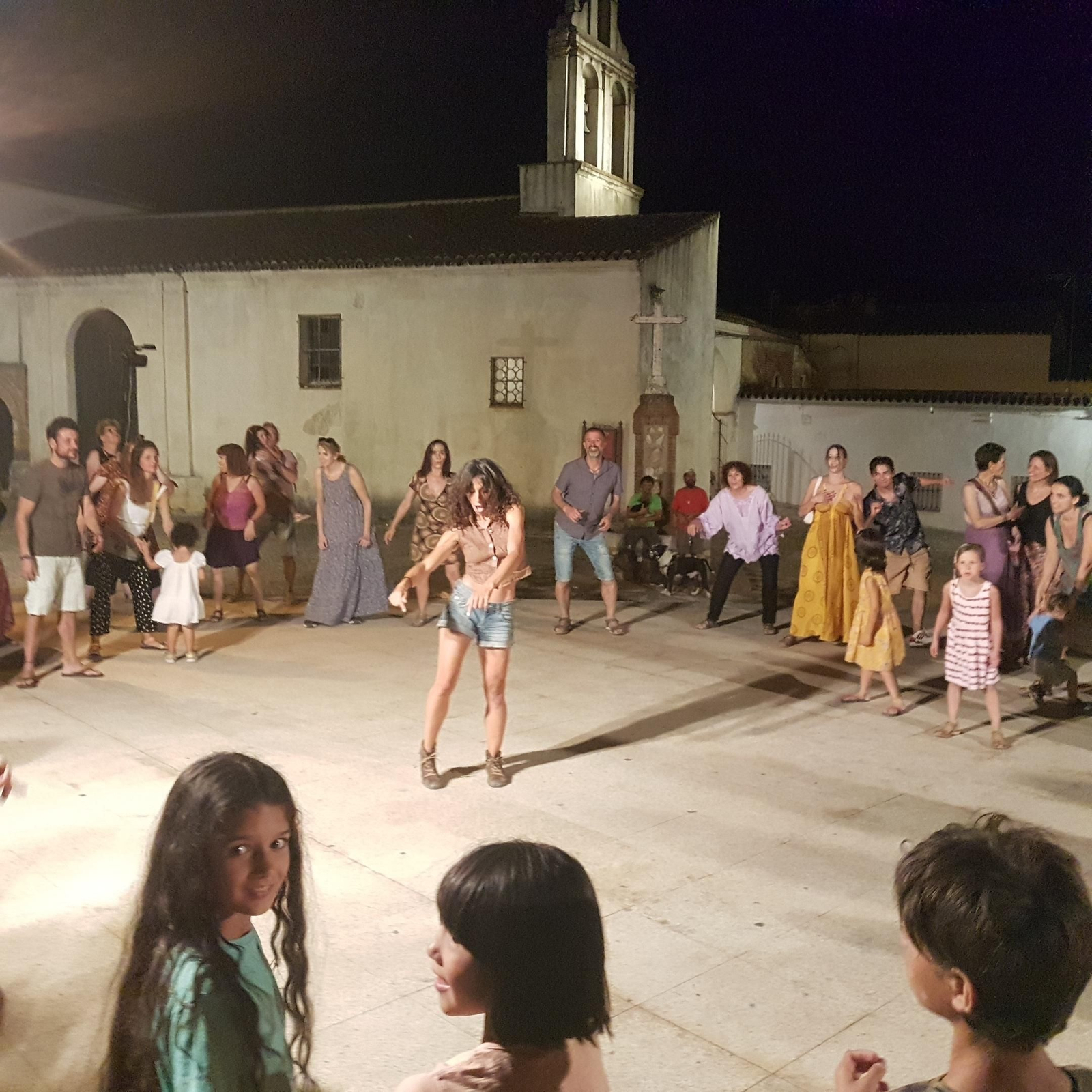La bailarina y coreógrafa Judith Mata, en un taller de danza