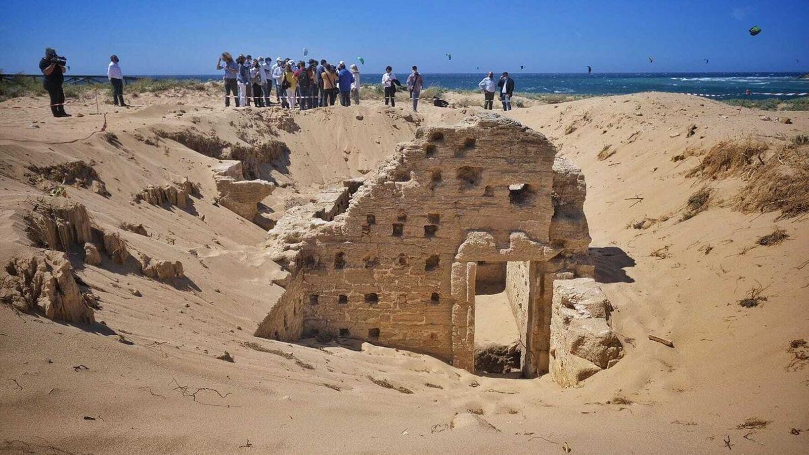 Los baños romanos descubiertos en Los Caños de Meca