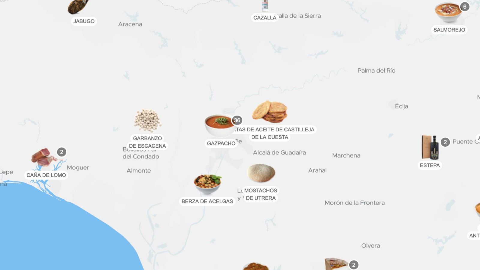 Los alimentos que más se asocian con Sevilla.
