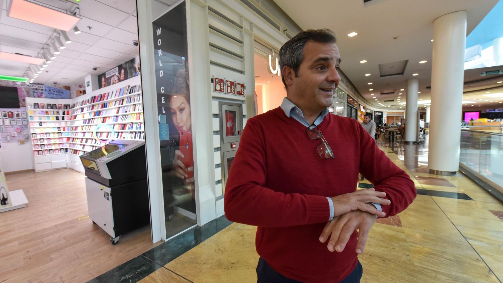 El director del centro comercial Puerta Europa, Manuel Sánchez Vallejo.