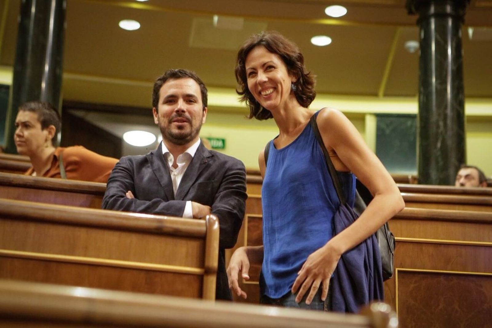 Alberto Garzón y Eva García Sempere.