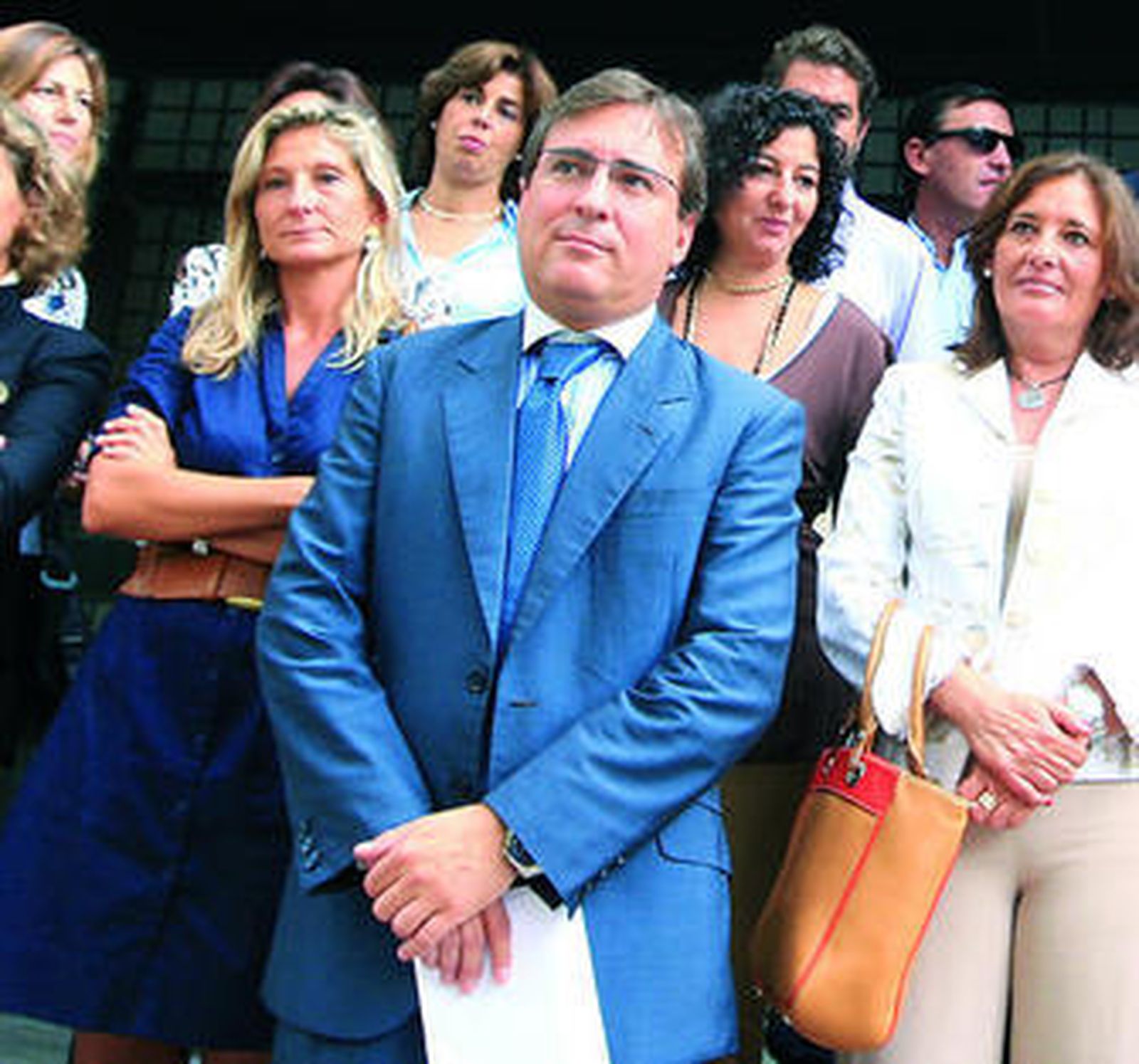 Juan José Parra, en primer plano, junto a sus compañeros jueces.