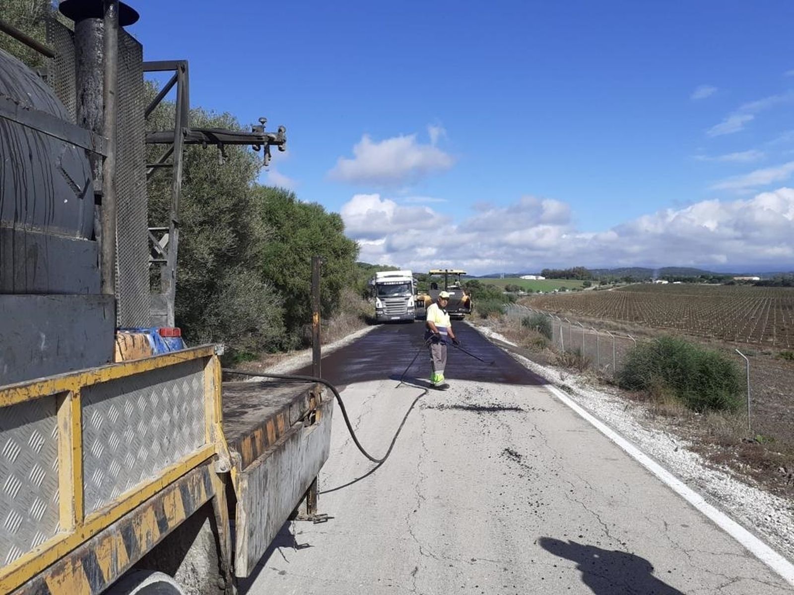 La mejora de la carretera A-2228 se realizará a lo largo de 600 metros.