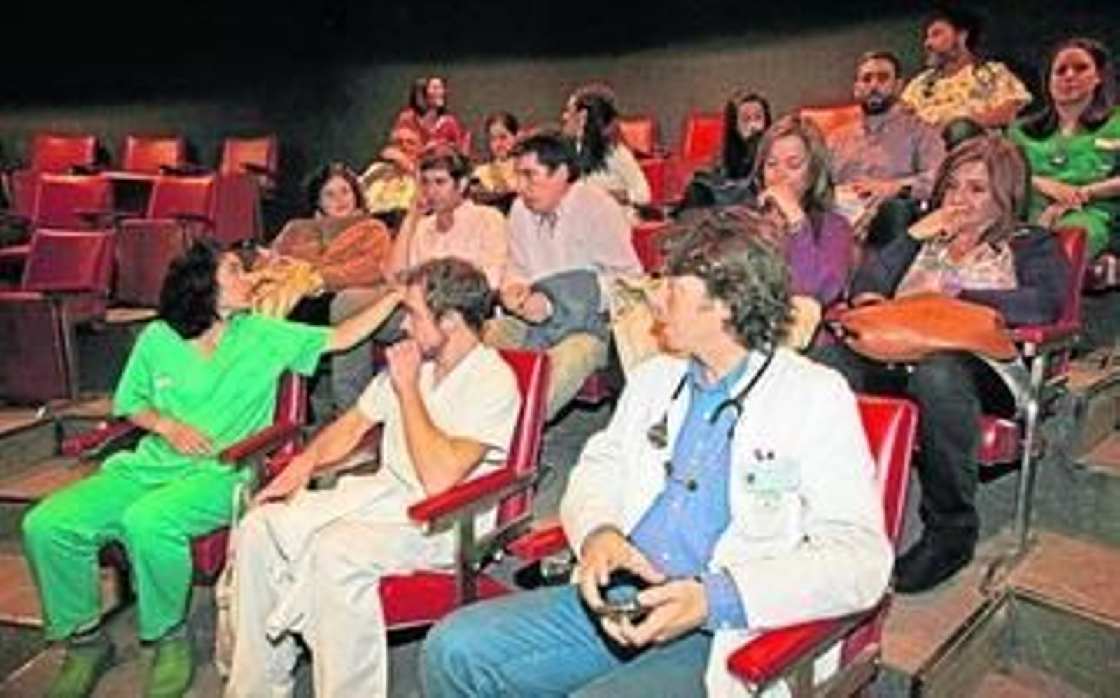 Una de las asambleas de trabajadores eventuales del SAS.