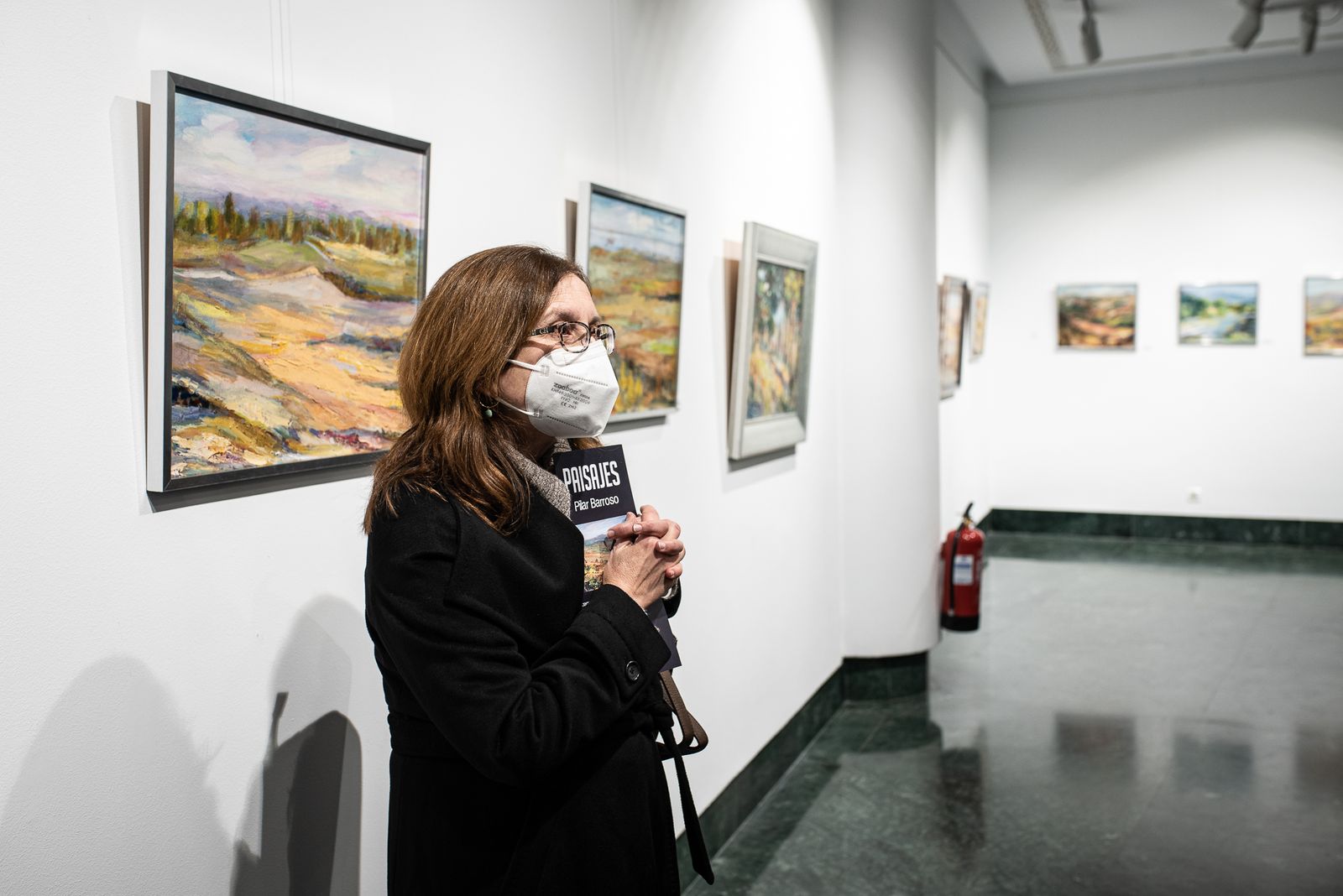 Imágenes de la inauguración de la exposción "Paisajes" de Pilar Barroso