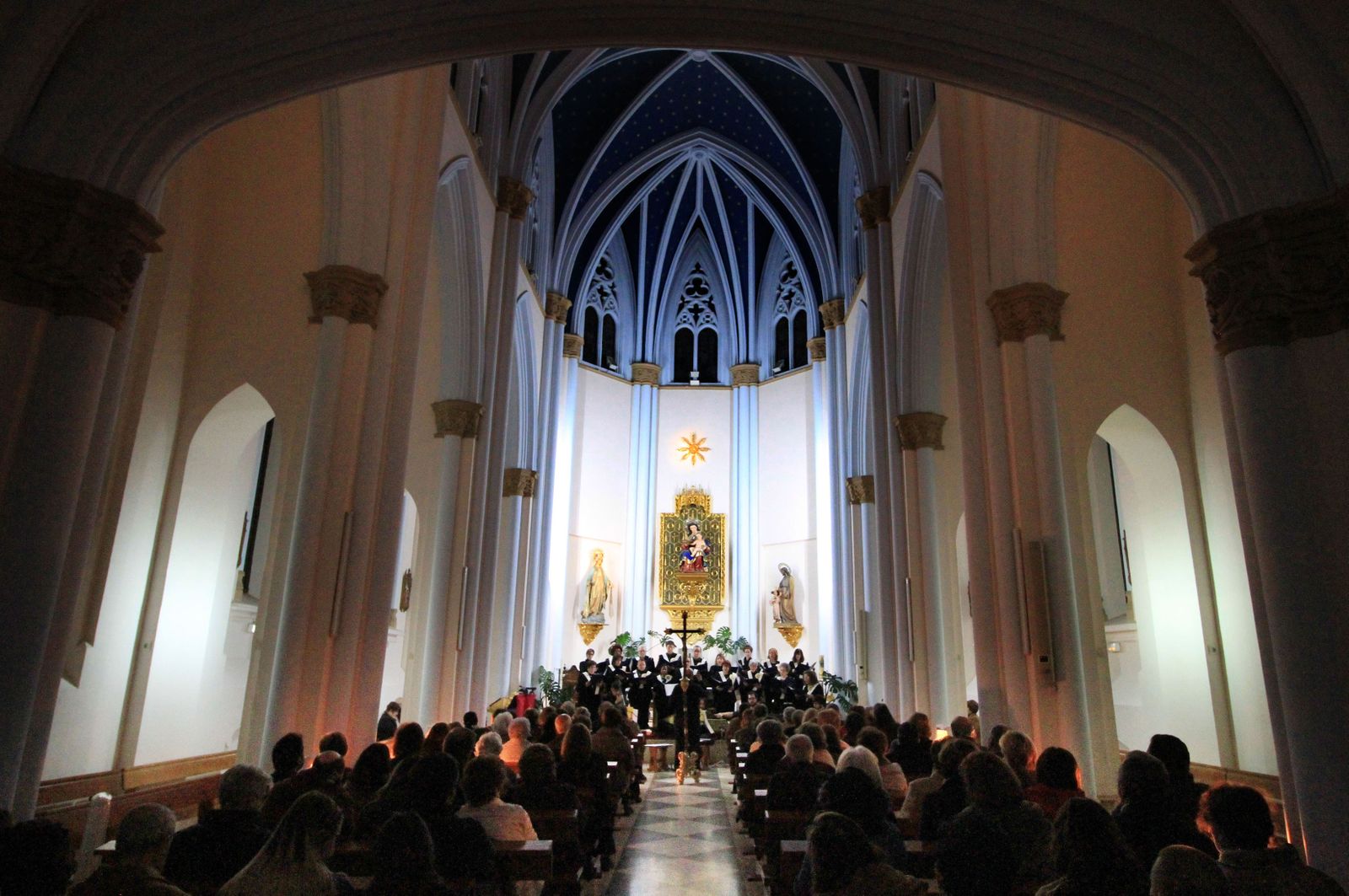 El concierto se celebró en el templo de la Milagrosa.