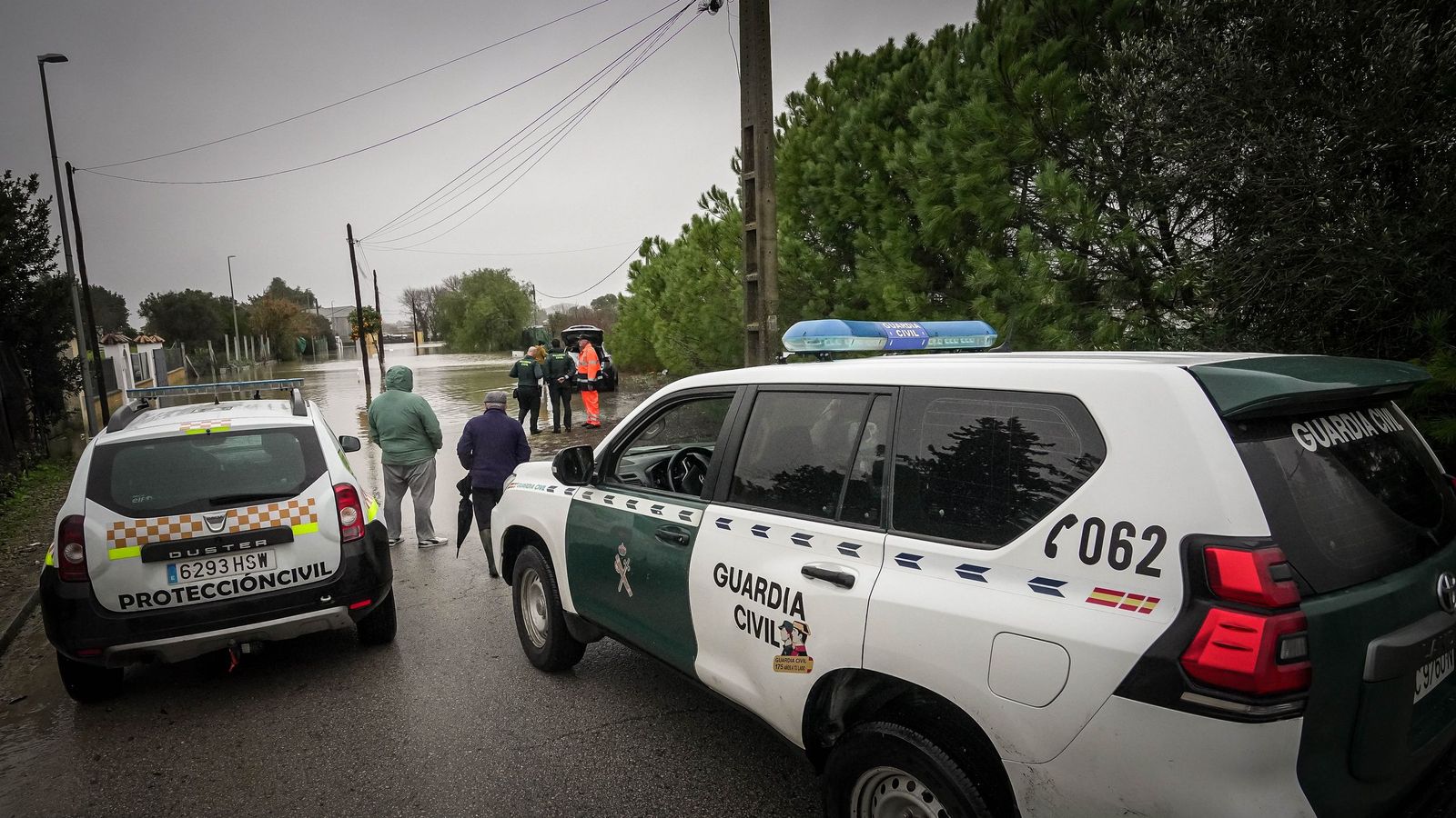 Imágenes de las graves consecuencias de la crecida del rio Guadalete en la zona rural de Jerez