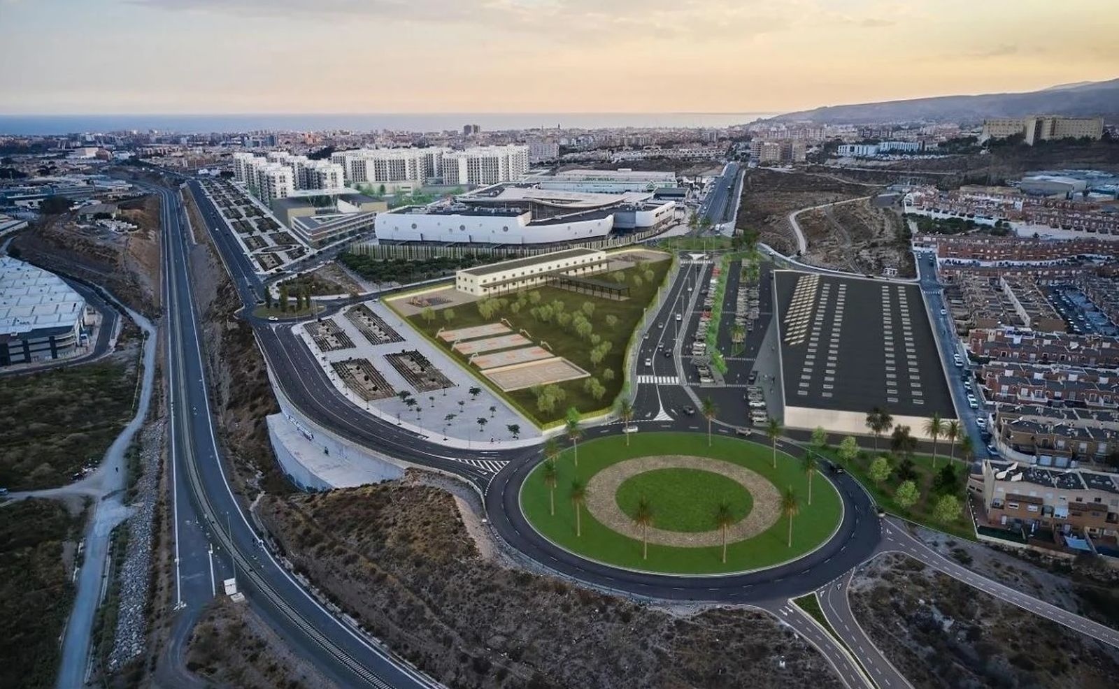 Superficie comercial propuesta junto al CCT.