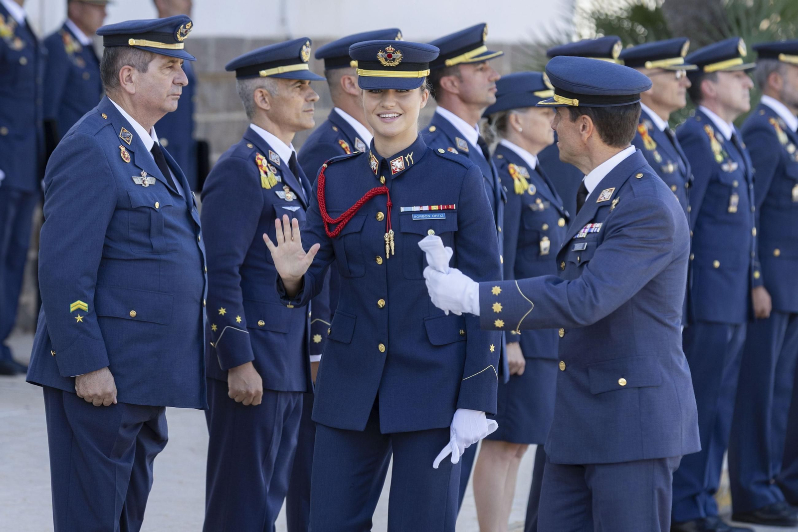 La princesa Leonor llega a la Academia del Aire para iniciar su último año de formación militar.