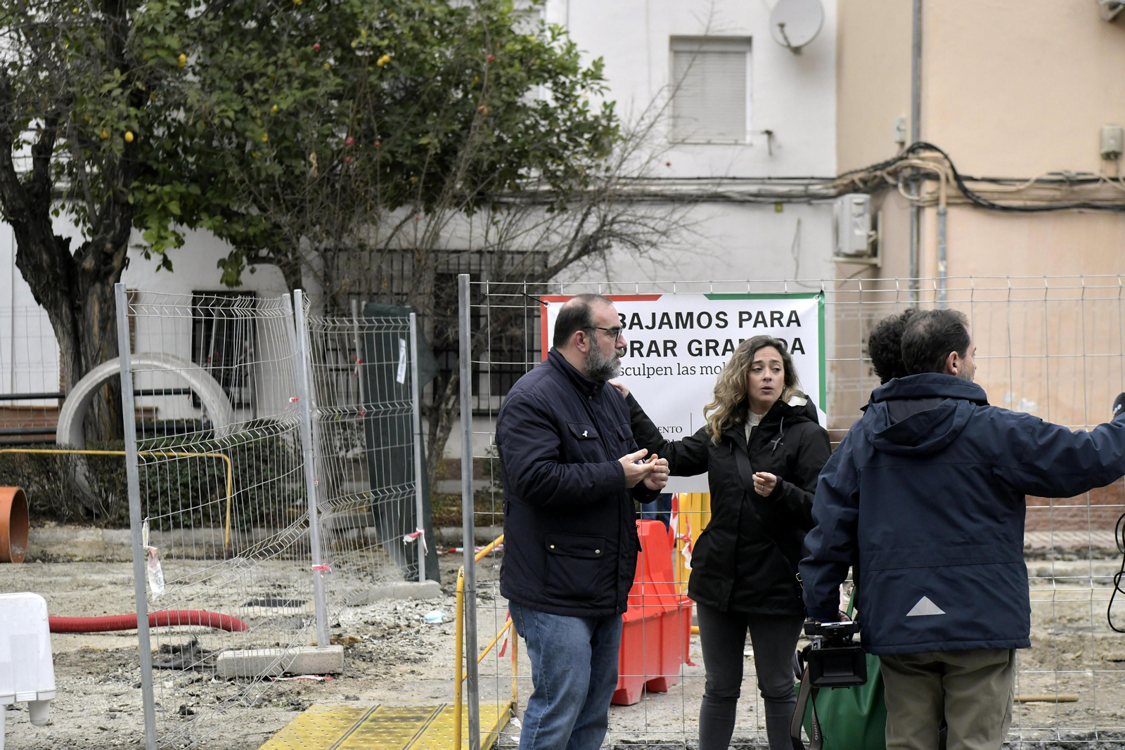 Las obras de la carretera antigua de Málaga Las obras de la carretera antigua de Málaga