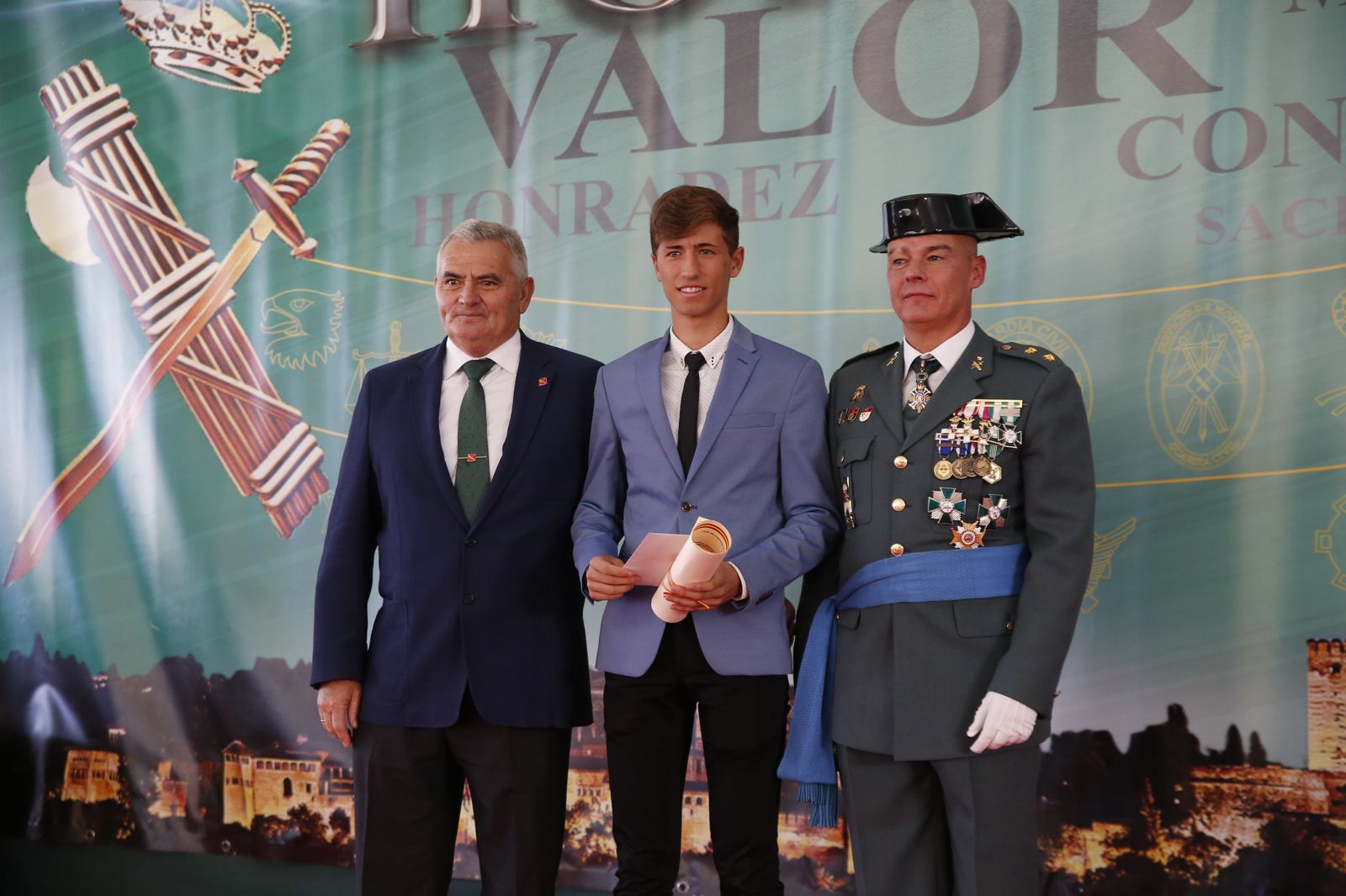 Imágenes del acto de celebración de la patrona de la Guardia Civil