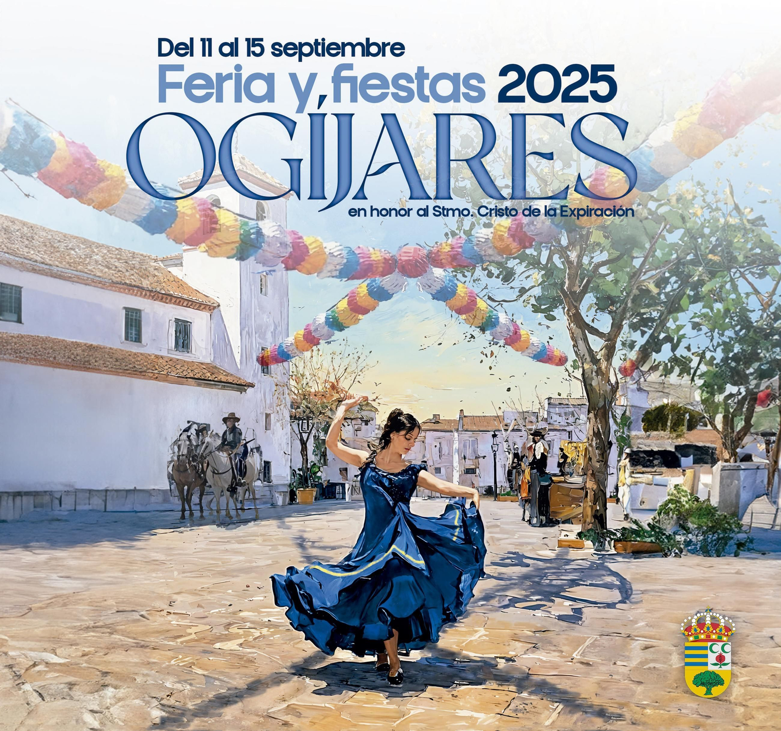 Cartel oficial de las Fiestas Populares de Ogíjares 2025.