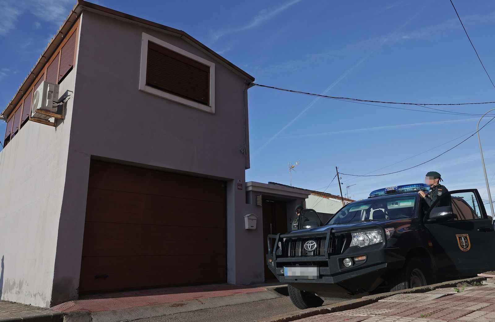 Fotos de los registros de la Guardia Civil en Campamento