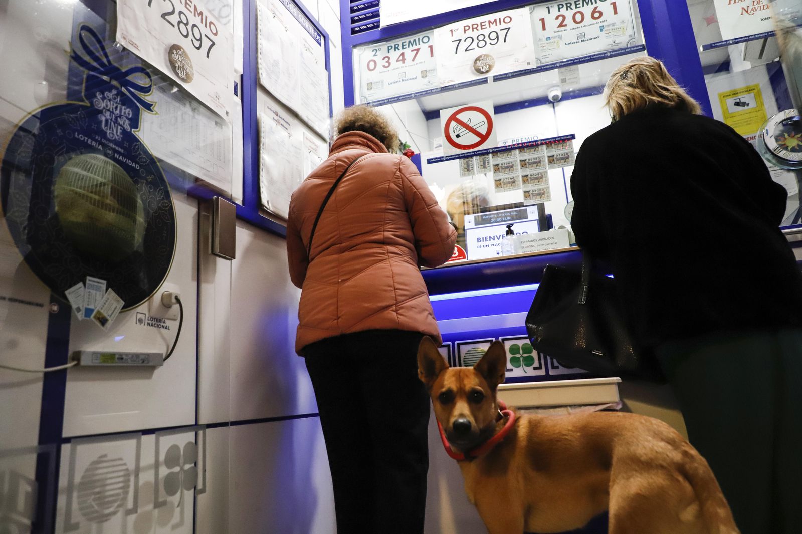 Lotería de Navidad en Granada: Colas y mucha ilusión para comprar el décimo de última hora