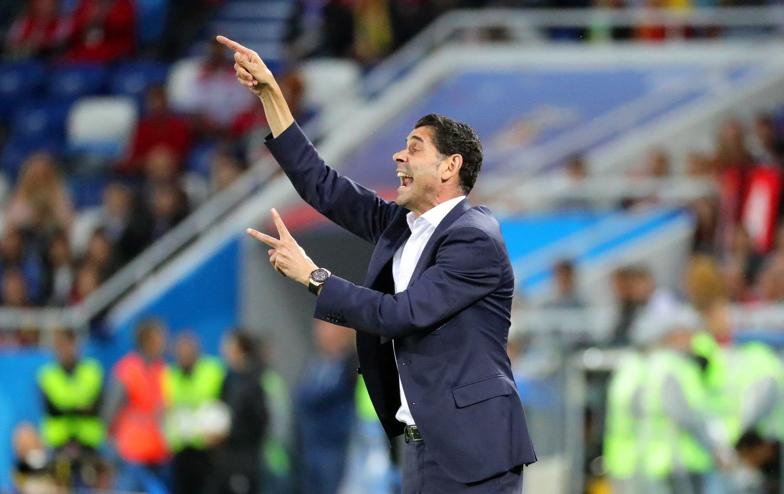 Las imágenes del España-Marruecos