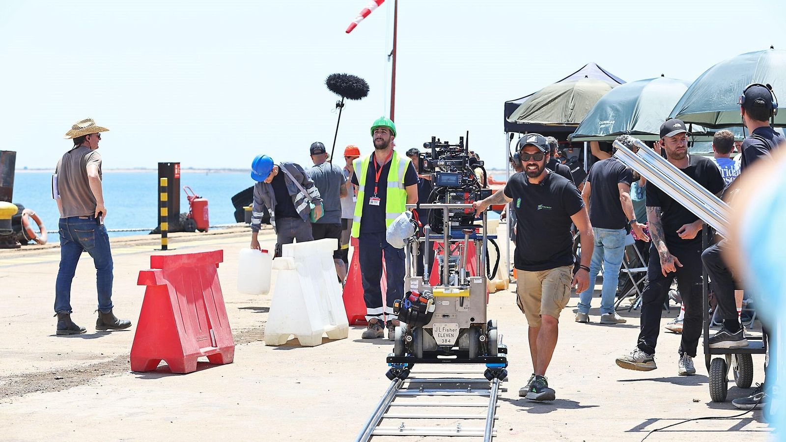 Rodaje de 'Los Tigres' en Huelva.