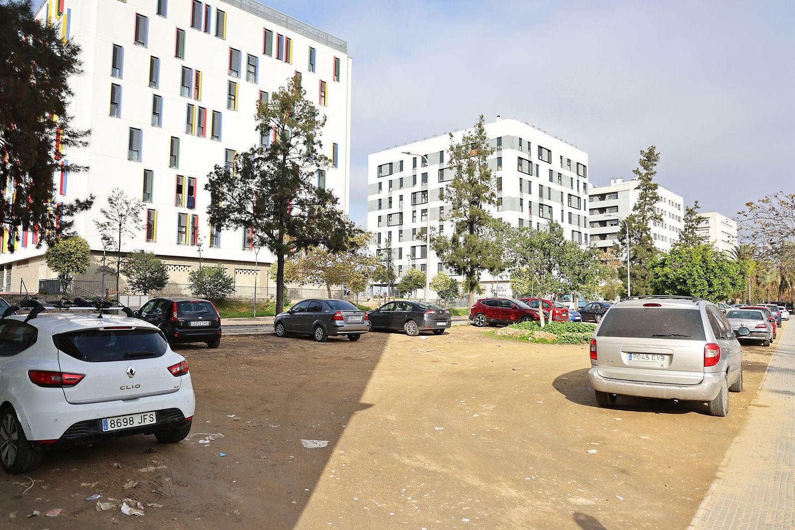 Zonas de aparcamientos en los Dolores