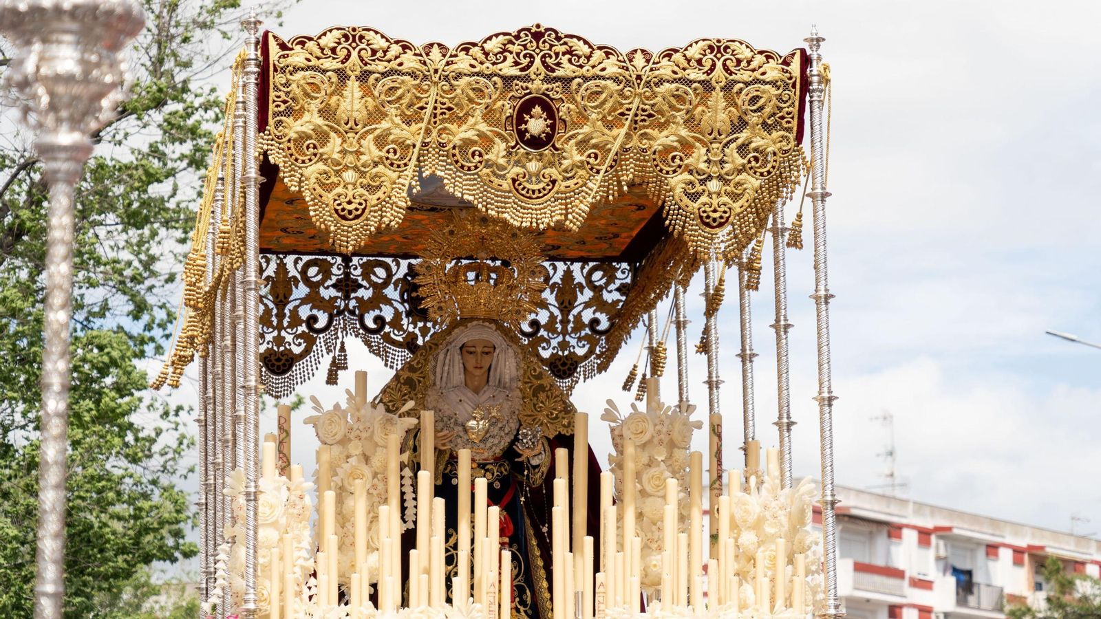 Nuestra Señora de los Dolores en la procesión del Lunes Santo