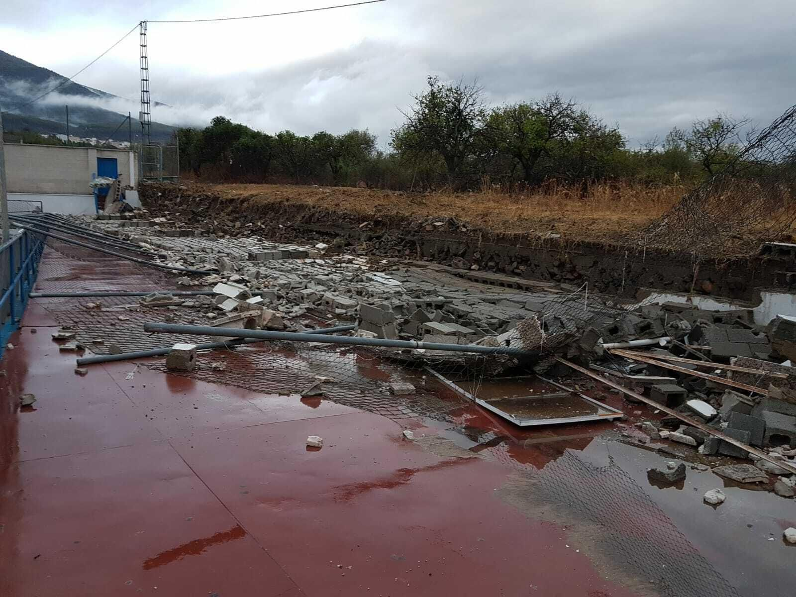 Los efectos de la tormenta en Alhaurín el Grande.