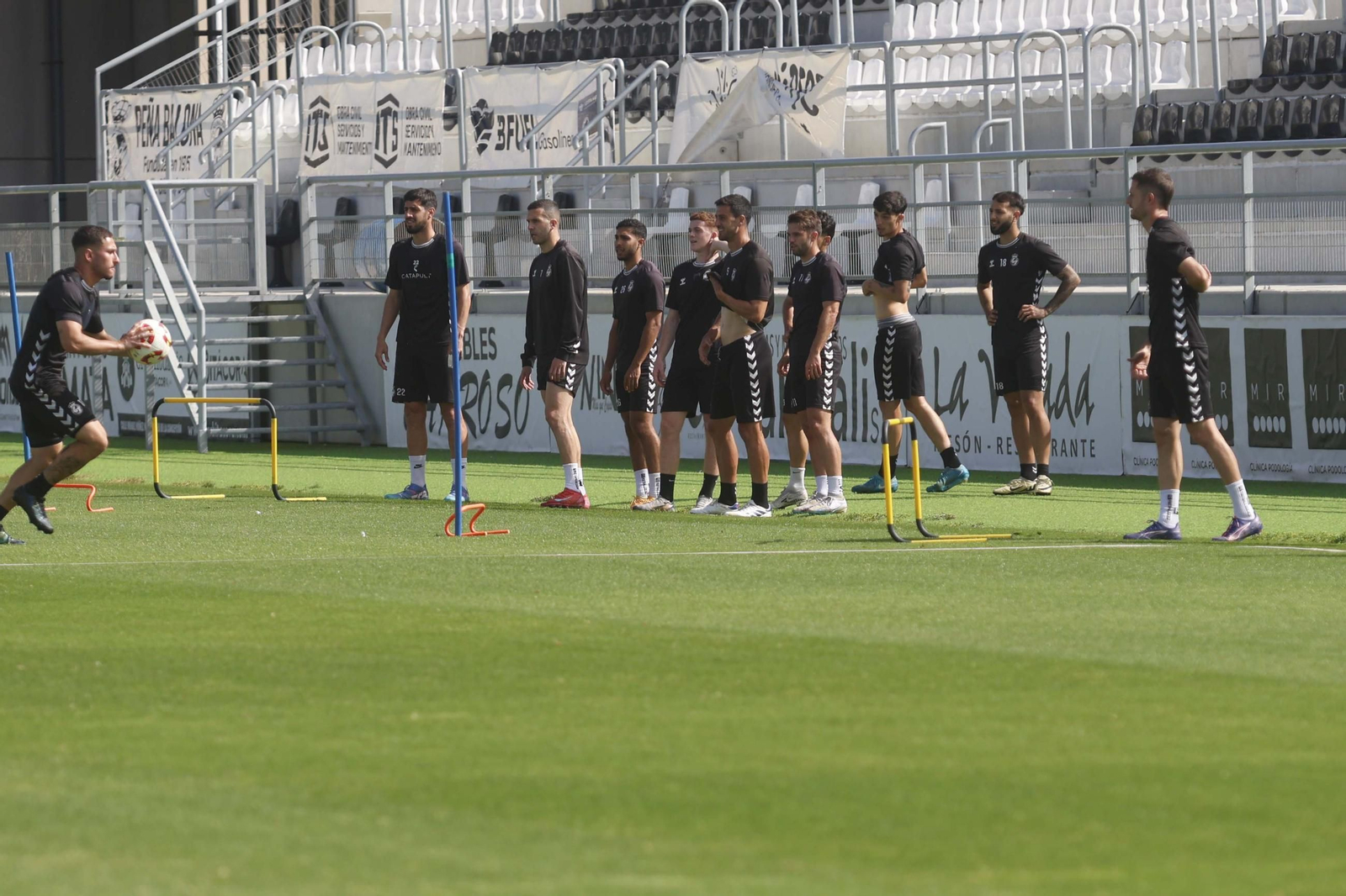 Fotos del último entrenamiento de la Balona antes del decisivo partido ante el líder
