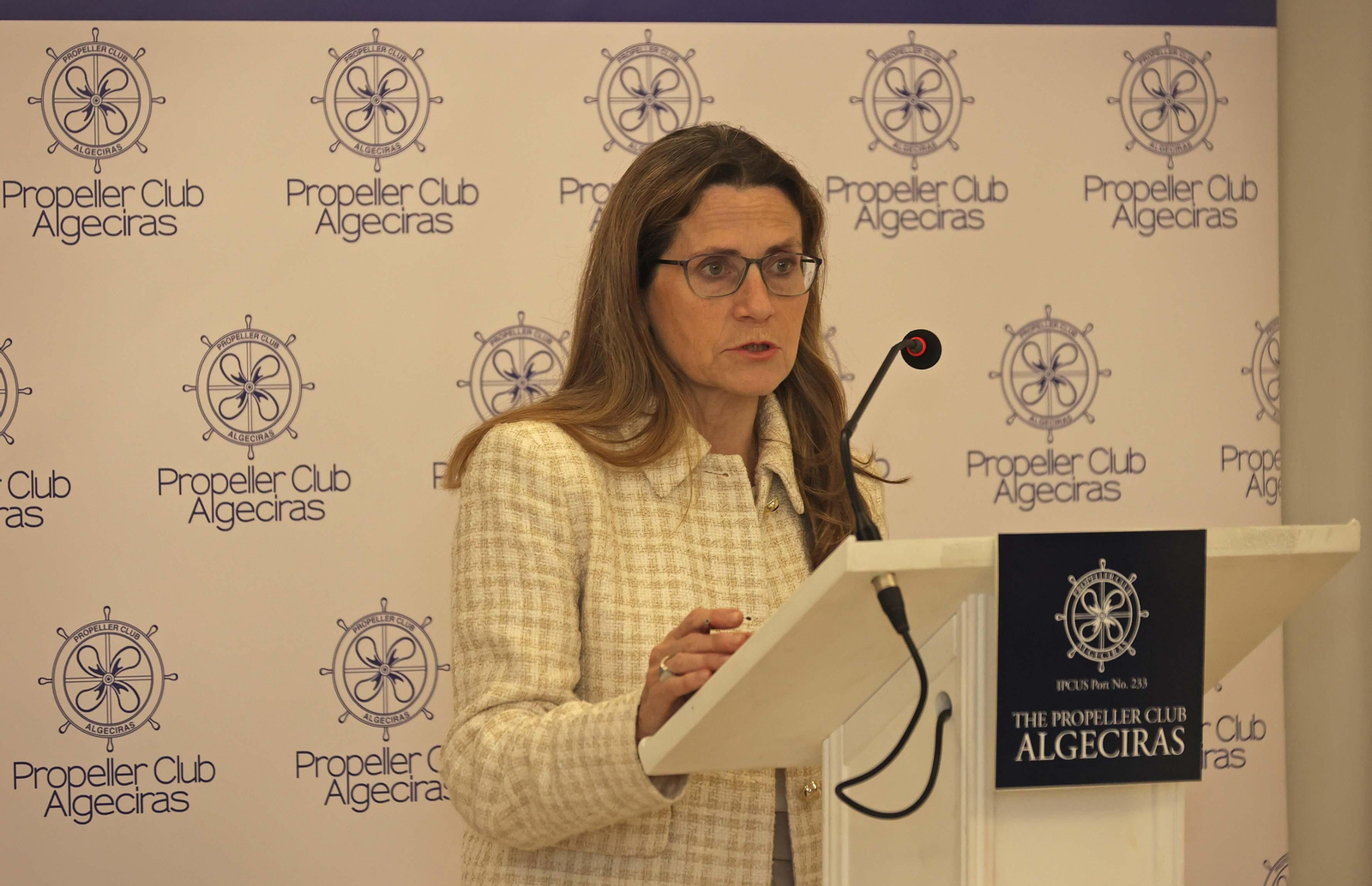 El almuerzo del Propeller Club de Algeciras con Pilar Jurado, en imágenes
