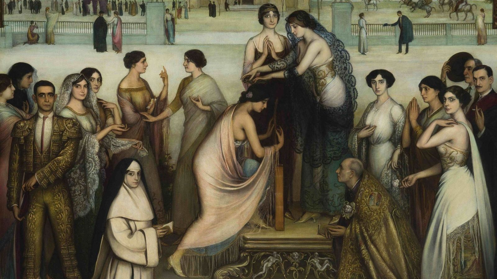 "La consagración de la copla", Julio Romero de Torres