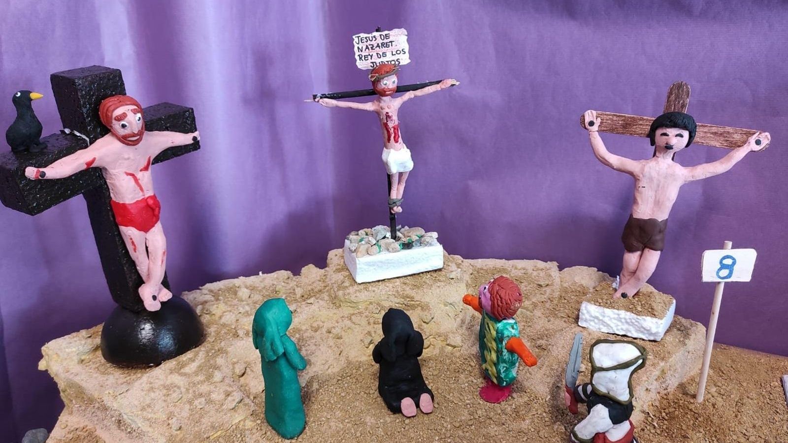 Representación de la curcifixión.