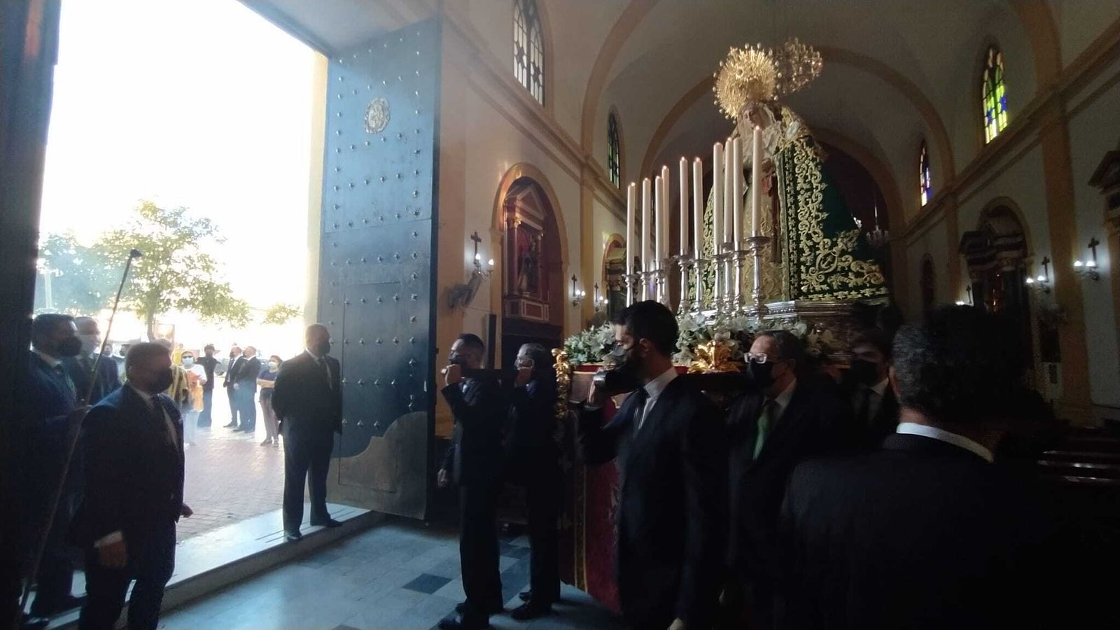 Rosario del Huerto, el primer acto de culto externo en 18 meses de pandemia