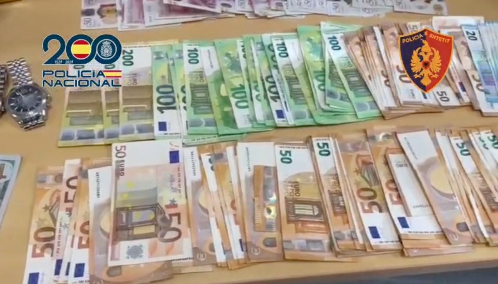 Dinero incautado por la Policía Nacional en la operación