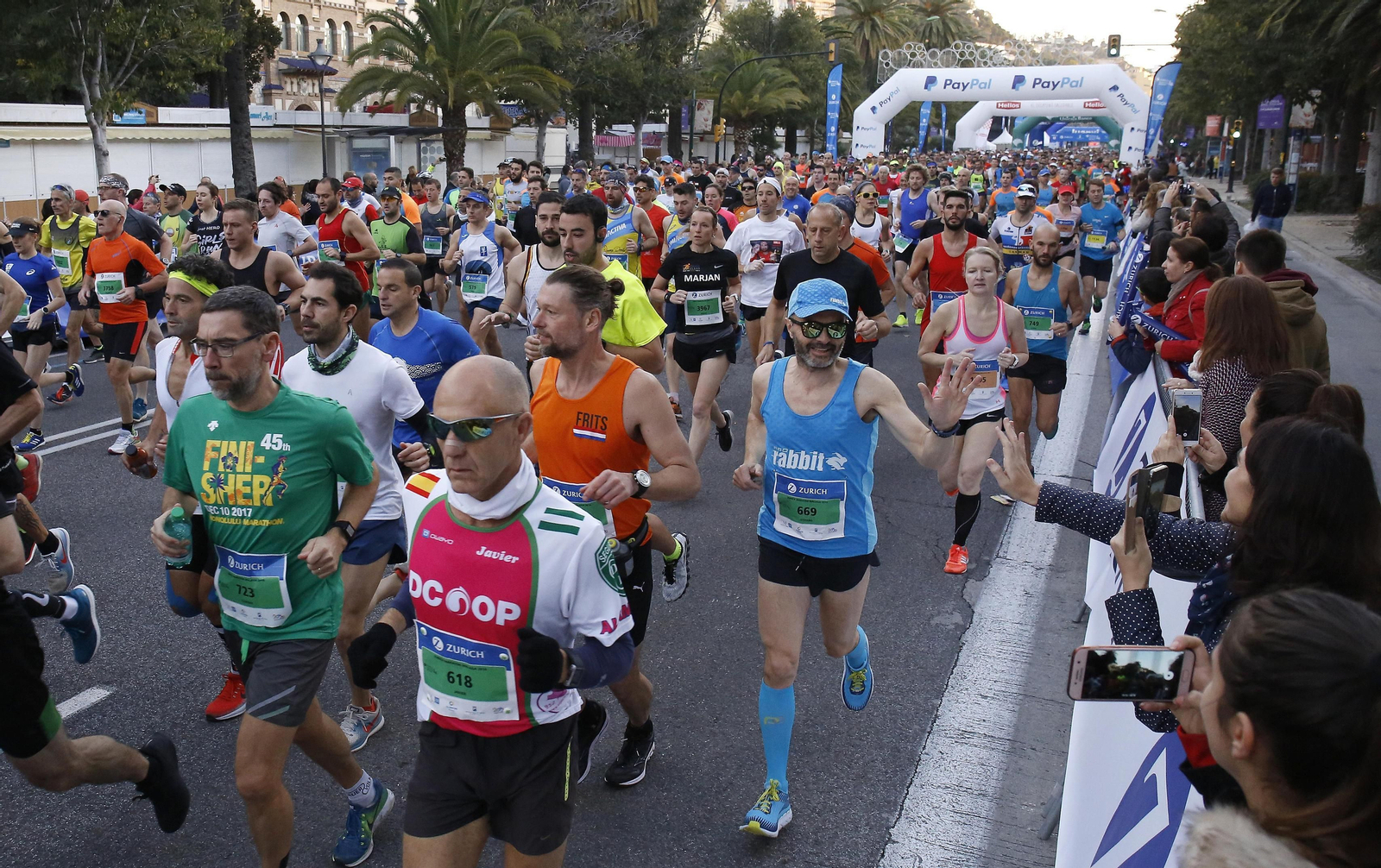 Las mejores fotos del Maratón de Málaga 2018