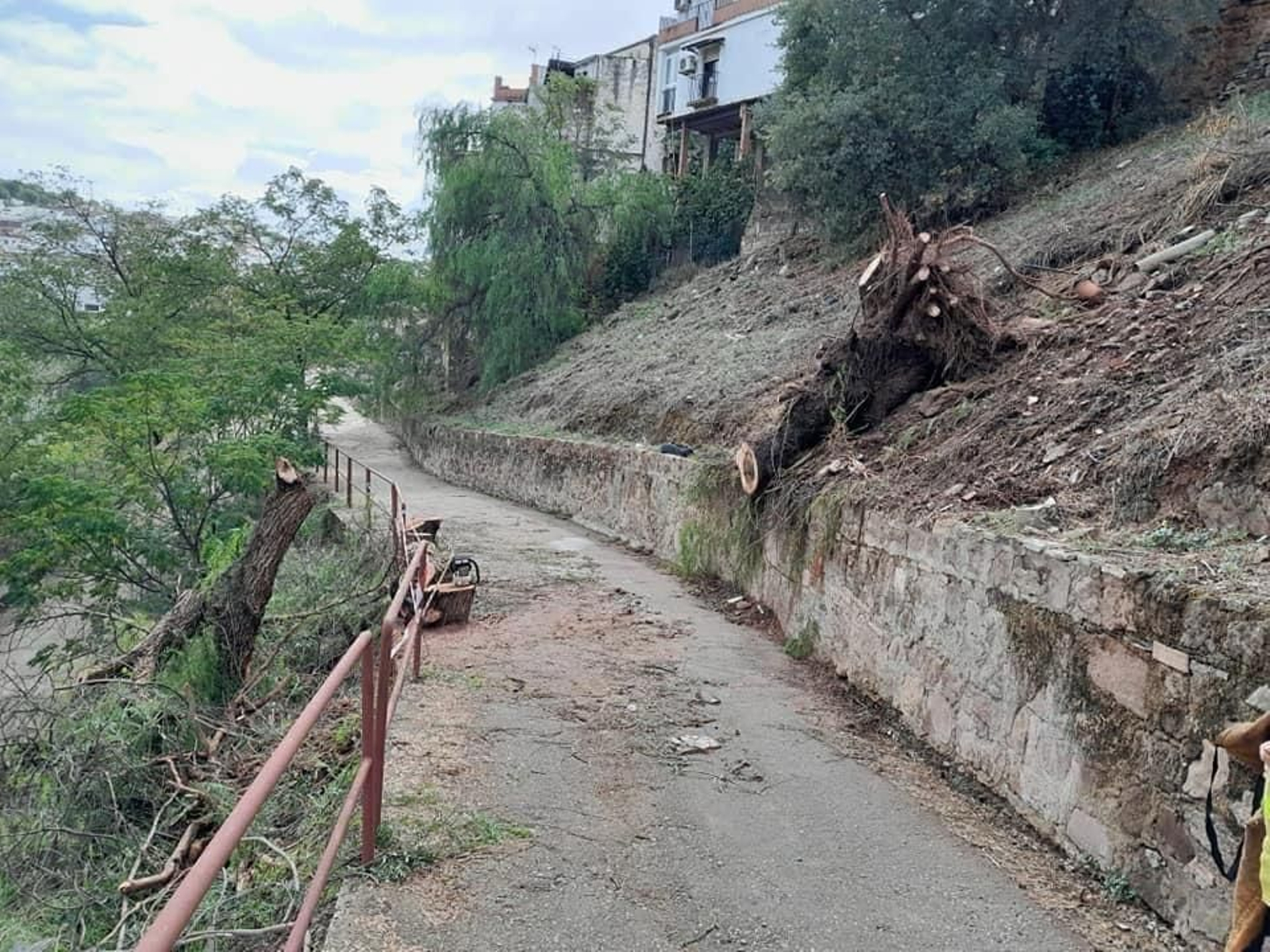 MONTORO Las imágenes del paso de la borrasca Bernard por los pueblos de la provincia de Córdoba
