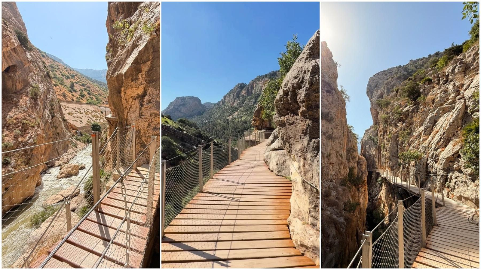 Tramos del Caminito del Rey.