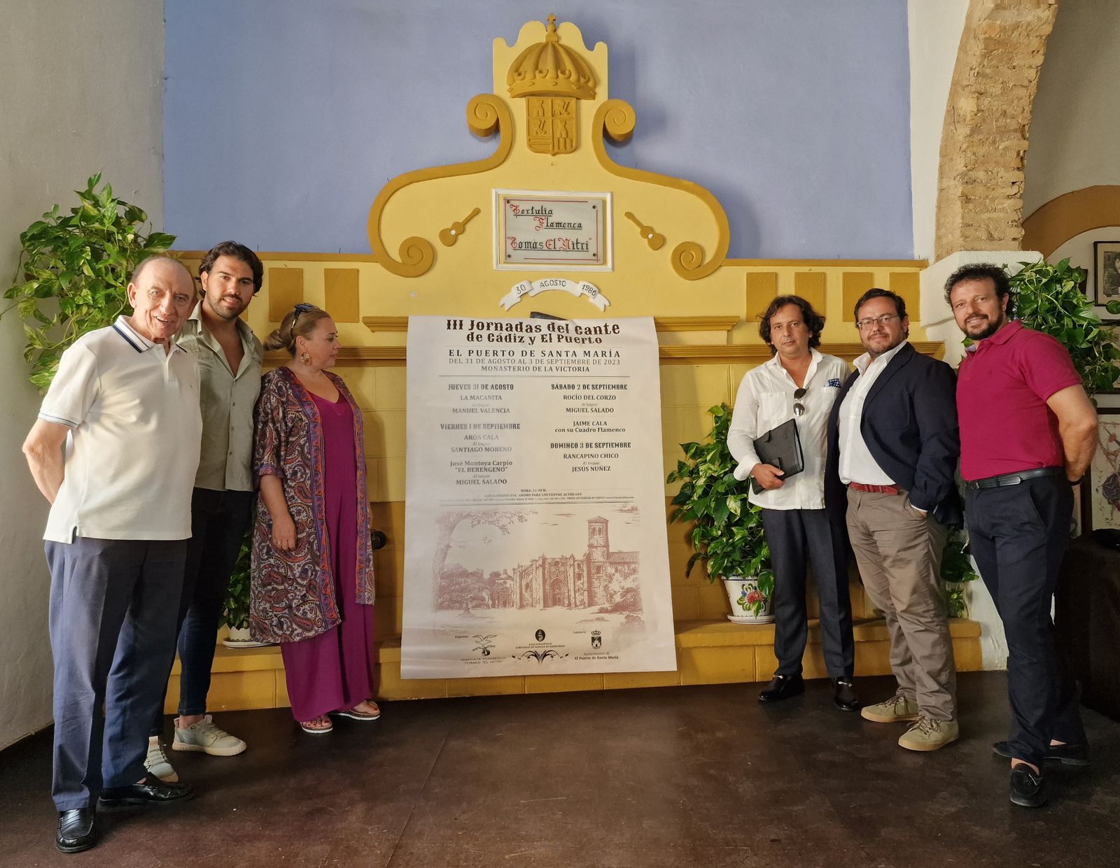 La presentación del cartel de las jornadas flamencas.
