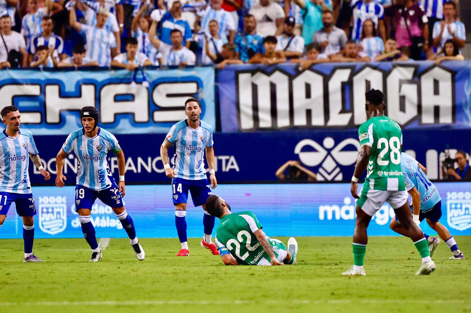 La secuencia de la lesión de Isco tras la entrada de Larrubia