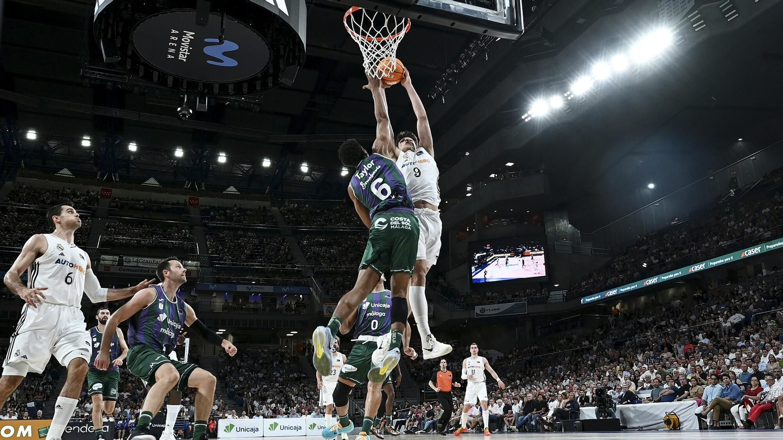 El Real Madrid-Unicaja en fotos