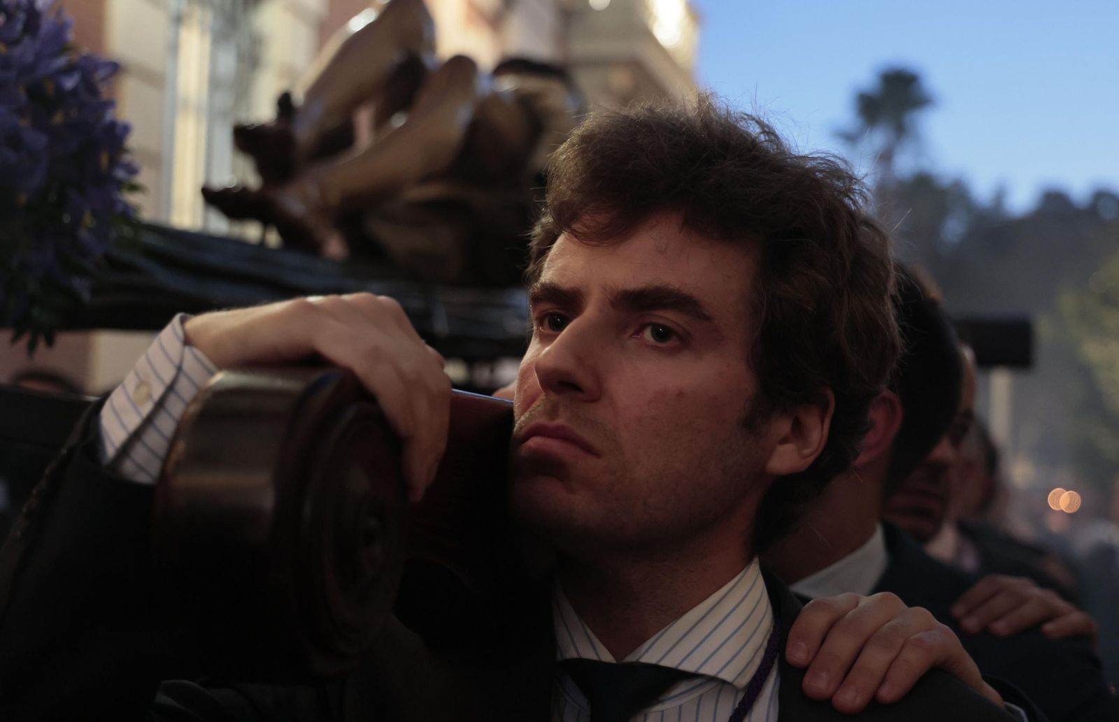 las imágenes de la procesión de el Cristo de la Buena Muerte y la Virgen de la Angustia