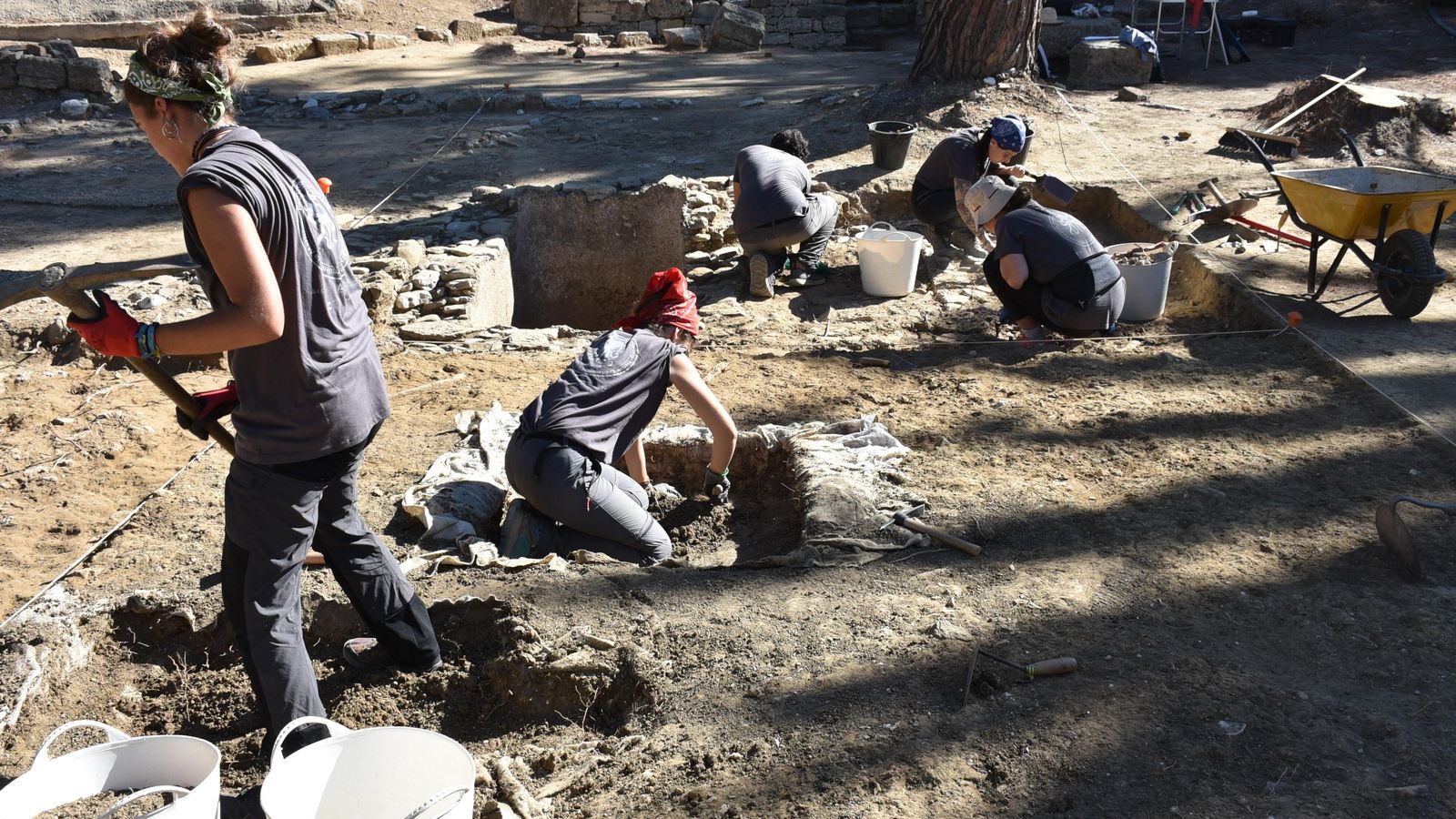 El equipo del Proyecto Scomber trabajando sobre el terreno