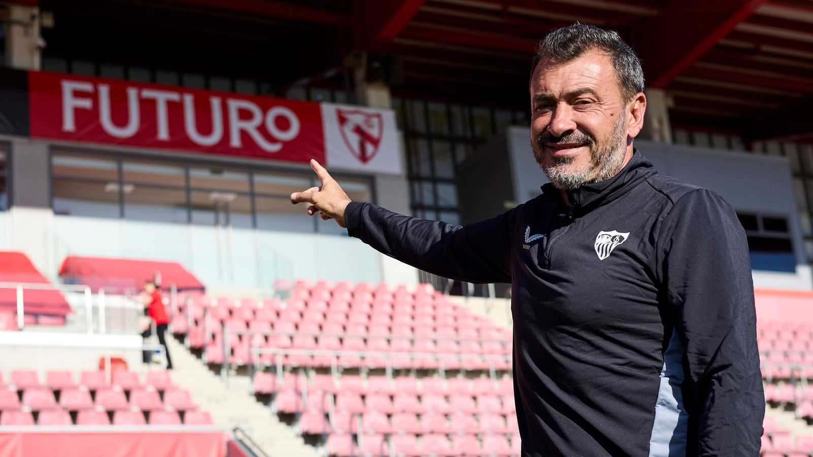 Jesús Galván antes de la semana clave para lograr el ascenso con el Sevilla Atlético.
