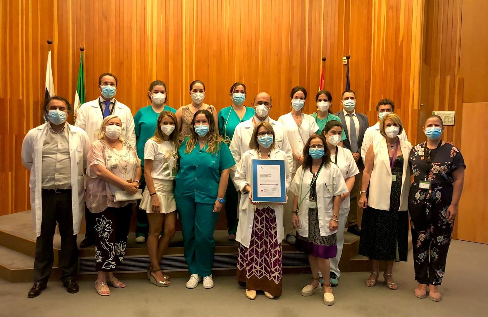 Acto de entrega del certificación de calidad.