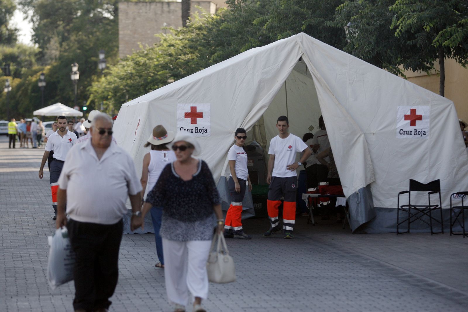 Una de las carpas asistenciales de la última Magna celebrada en la ciudad