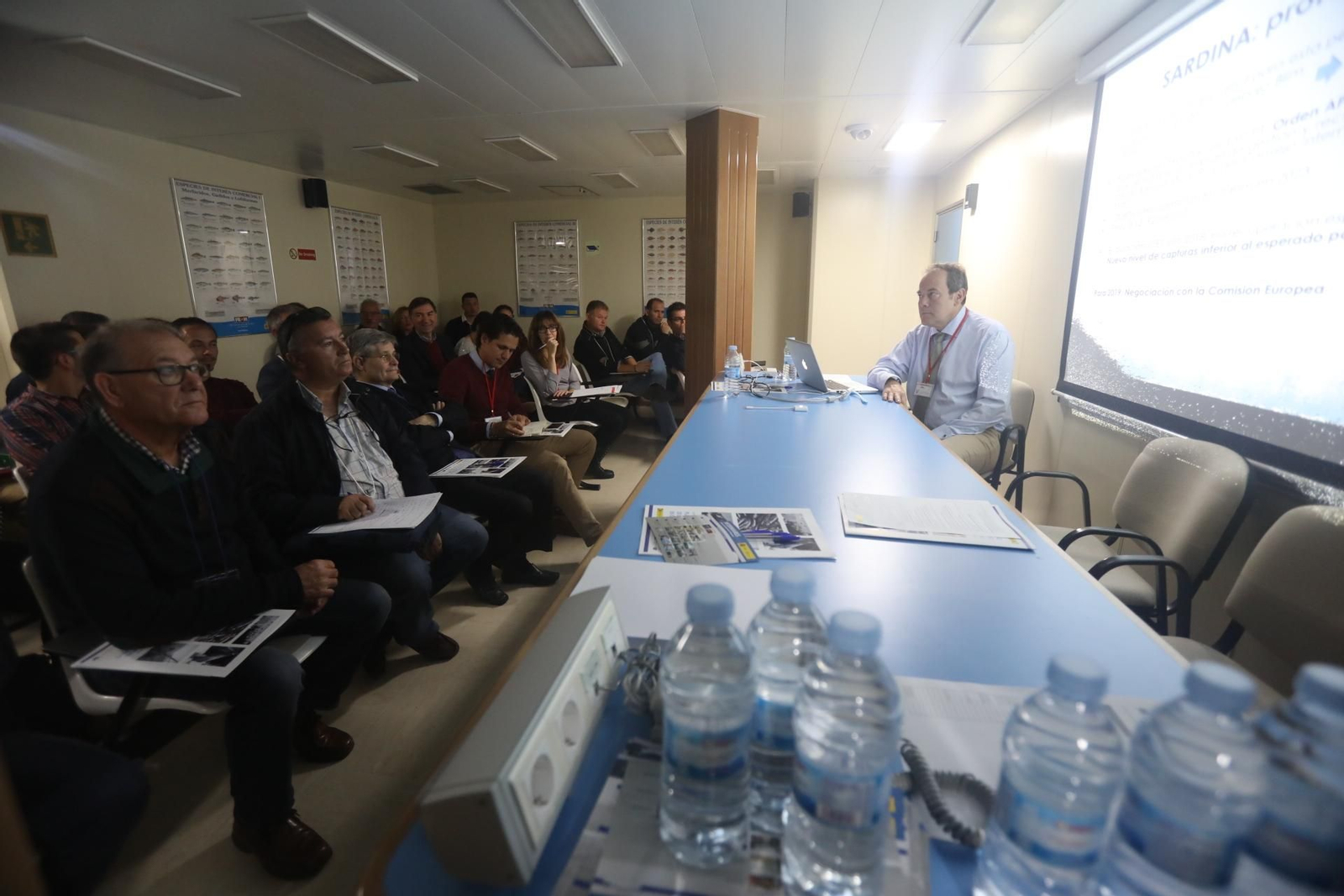 Una de las aulas de formación. El buque puede alojar a 40 alumnos y 7 profesores.