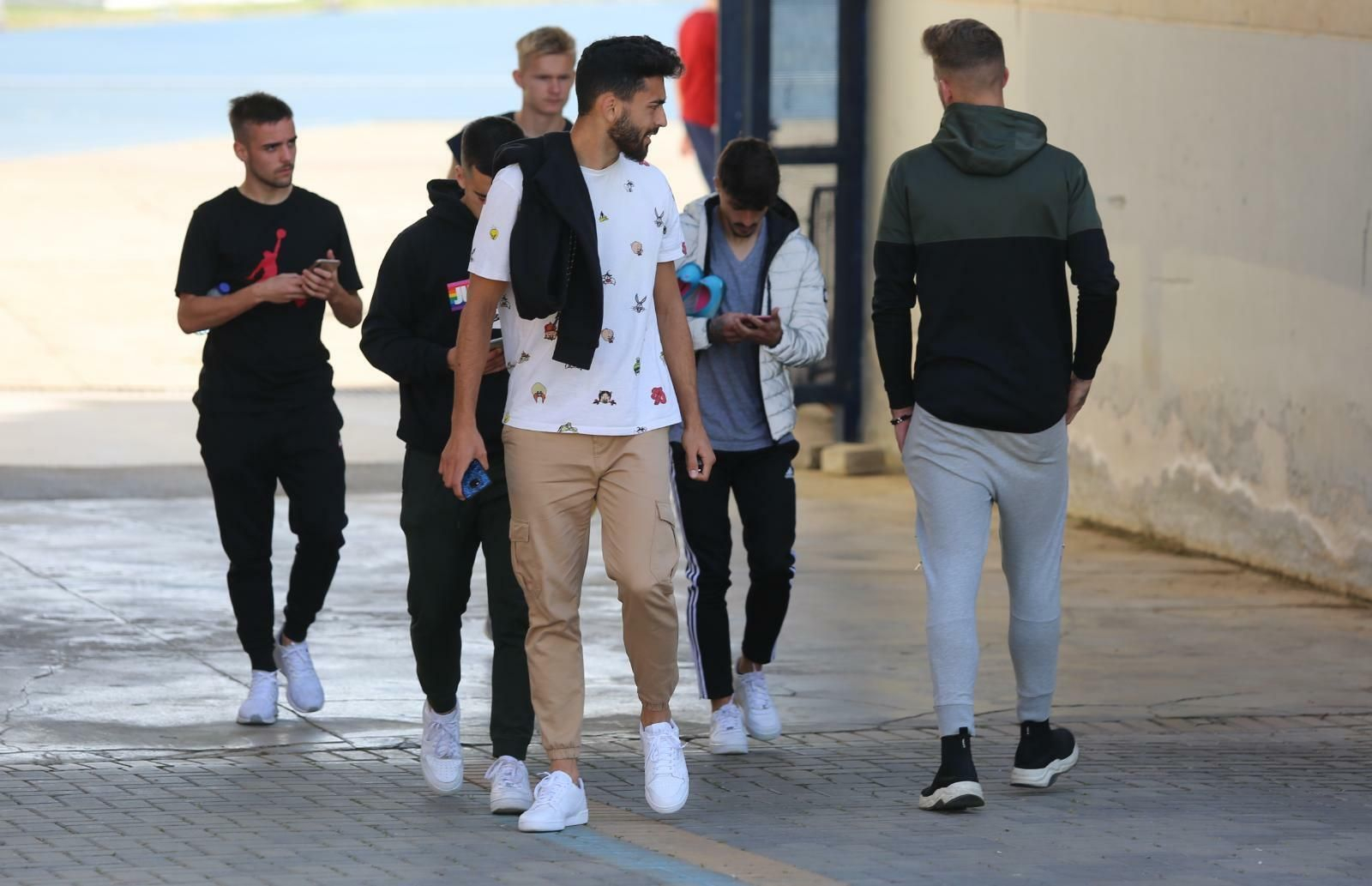 Los jugadores abandonan el Ciudad de Málaga por el coronavirus