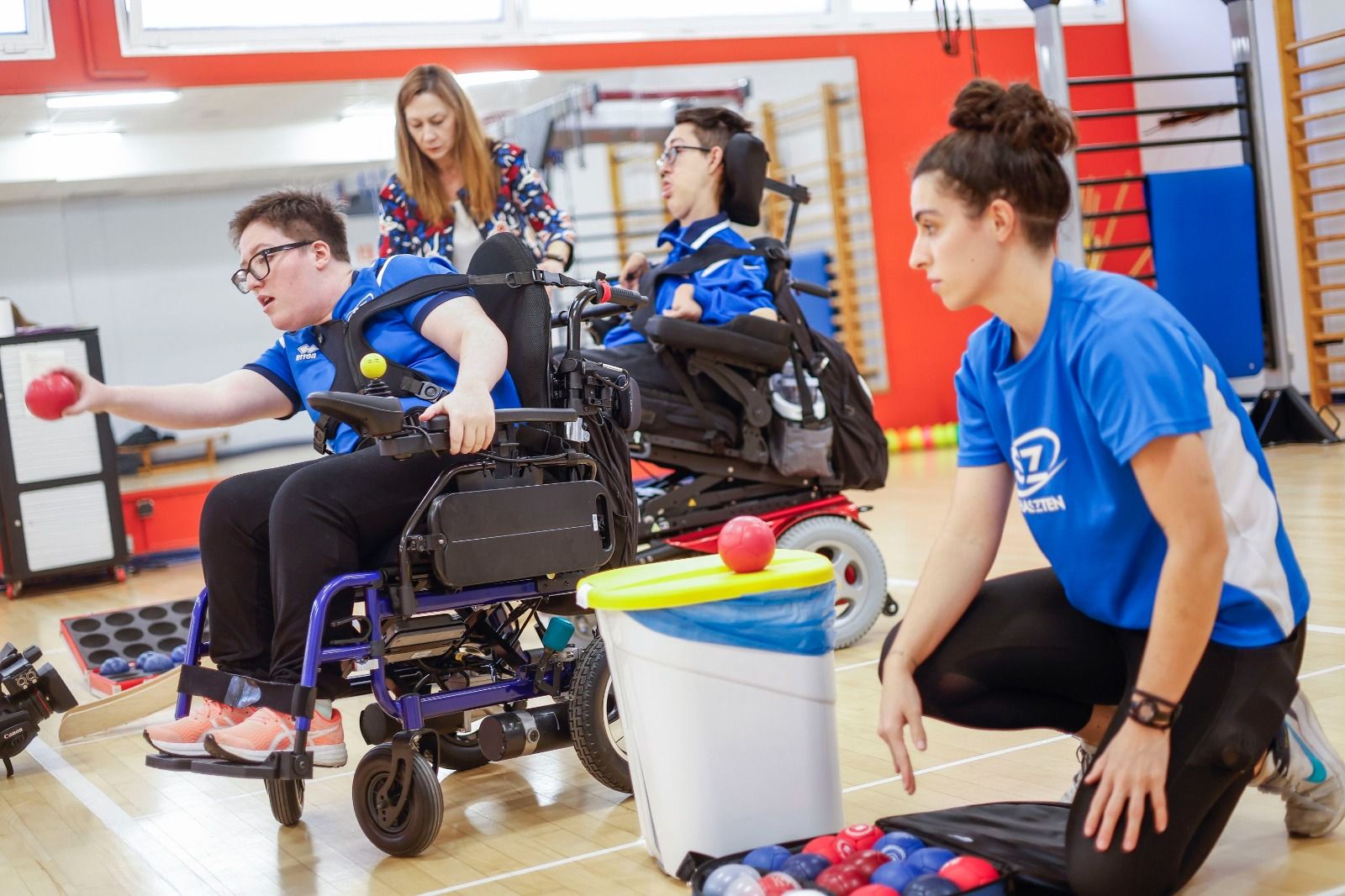 Imagen de un campeonato de Boccia.