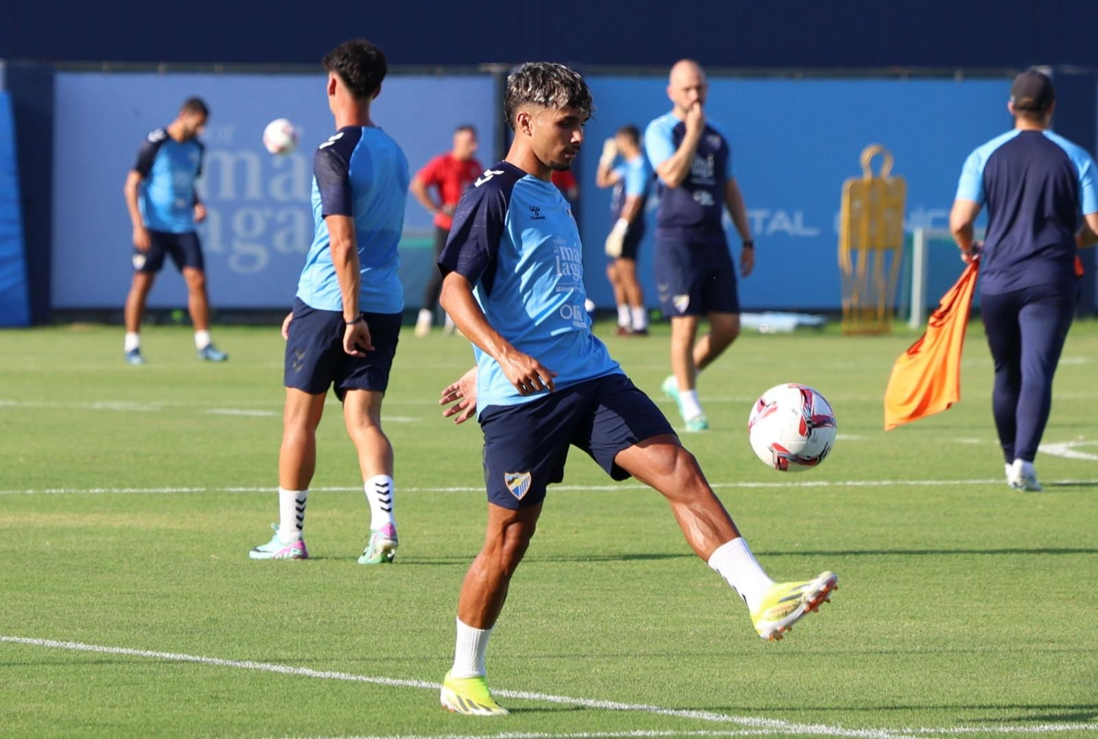 Haitam, como una moto en la última sesión del Málaga CF