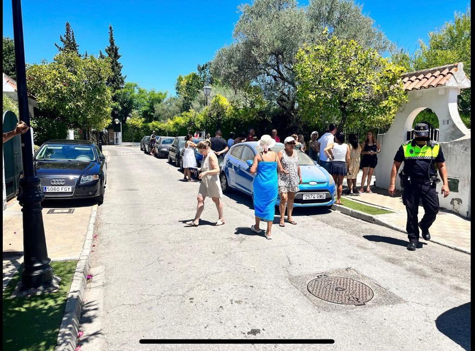 Actuación de la Policía Local de Tomares.