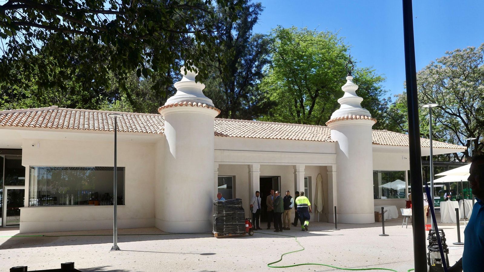 Aspecto del antiguo pabellón de Información de la Exposición Iberoamericana de 1929.
