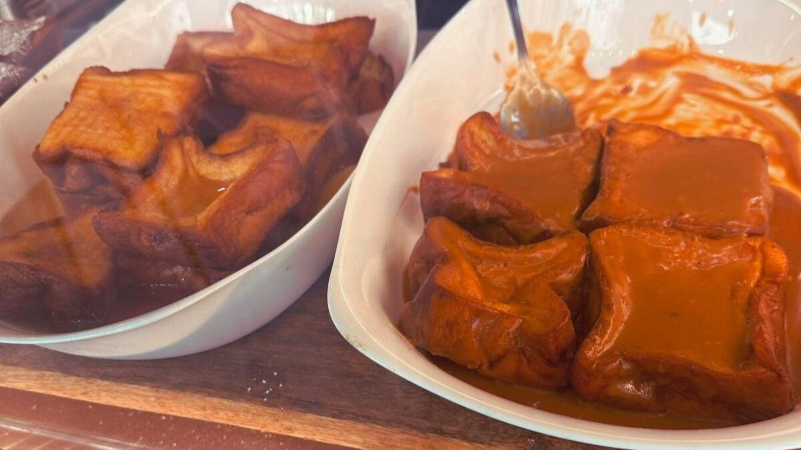 Torrijas de la cafetería La Panocha, en Sevilla