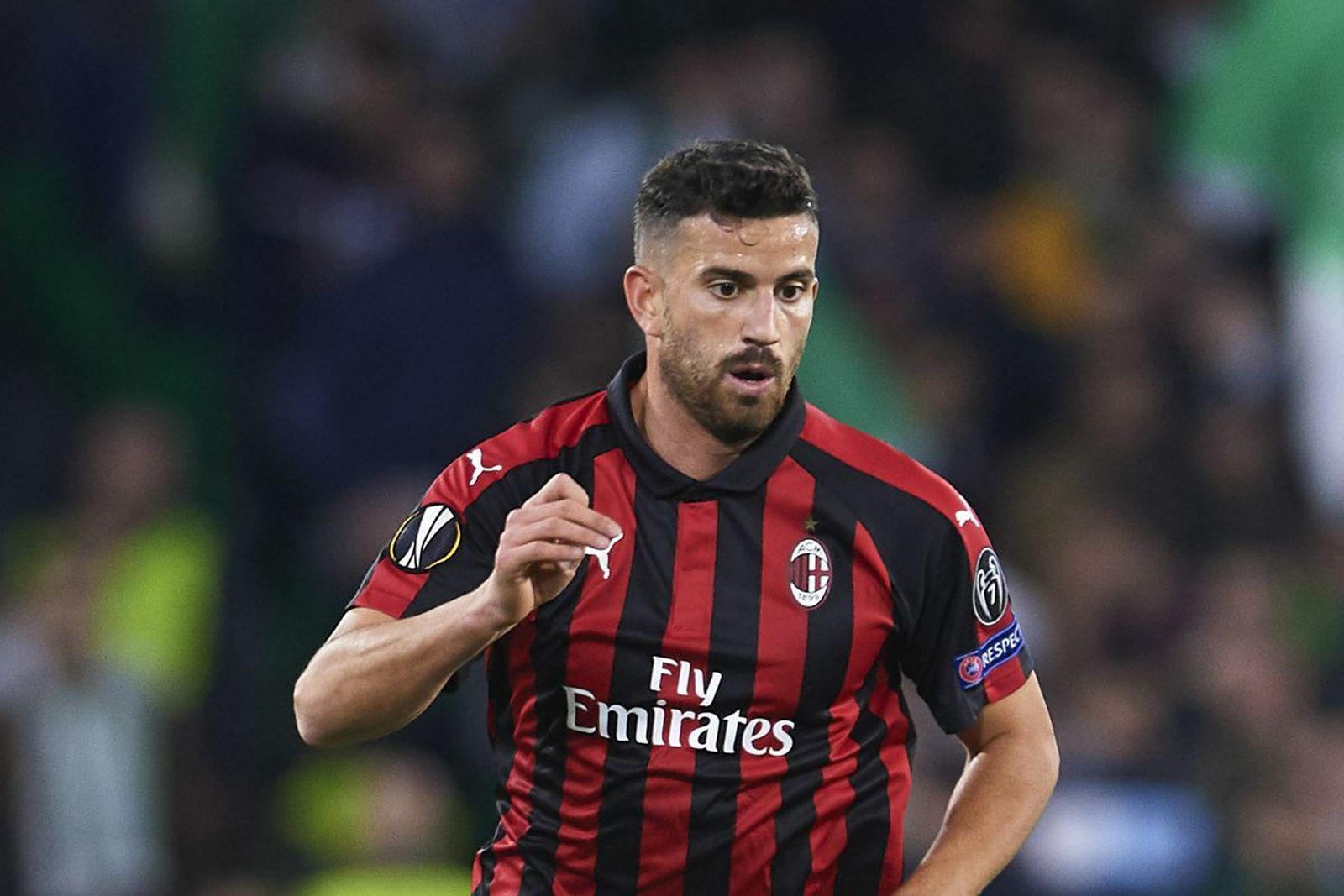 Musacchio, en un partido con el Milan.