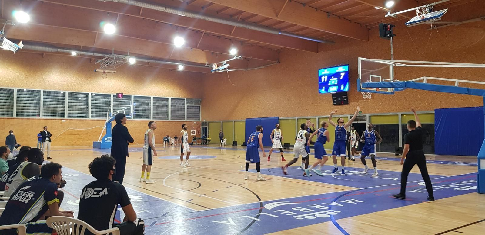 Un lance del CB Marbella-Udea Algeciras de este sábado