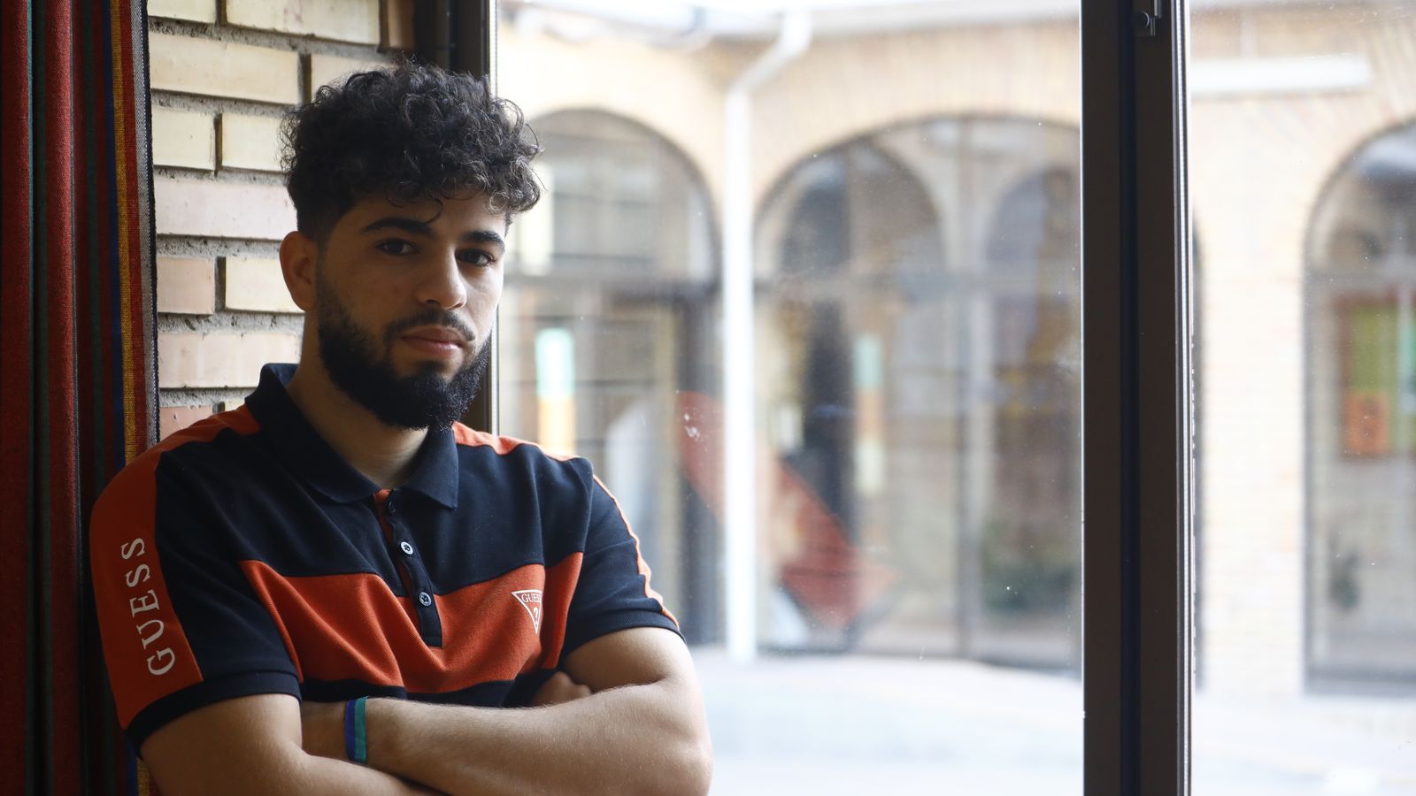 Ali Akabli, en uno de los patios de la Fundación Don Bosco.